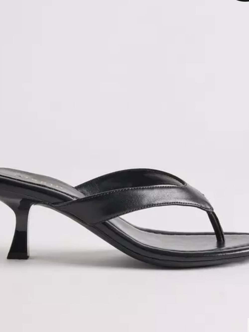 Torrid Black Heel Thong Sandal